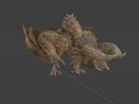 Diablos - Monster Hunter World 3Dモデル