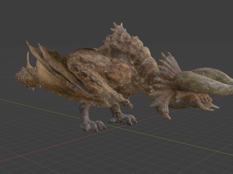 Diablos - Monster Hunter World 3Dモデル