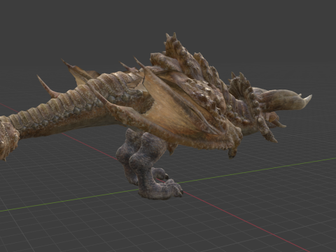Diablos - Monster Hunter World 3Dモデル