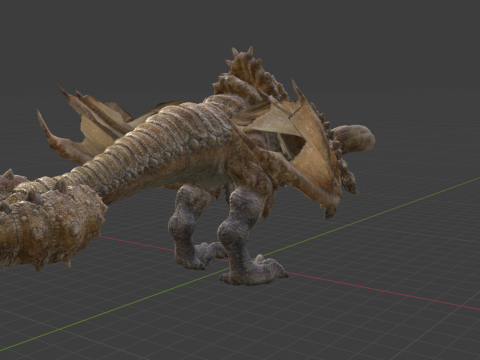 Diablos - Monster Hunter World 3Dモデル