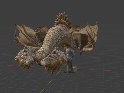 Diablos - Monster Hunter World 3Dモデル