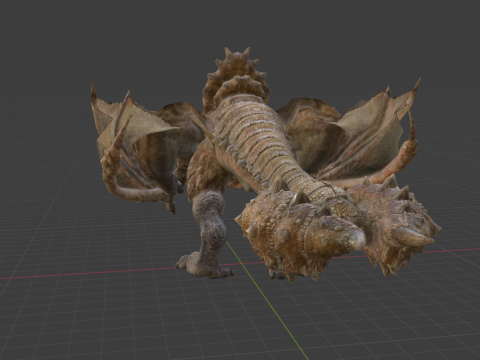 Diablos - Monster Hunter World 3Dモデル