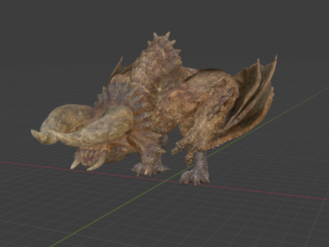 Diablos - Monster Hunter World 3Dモデル