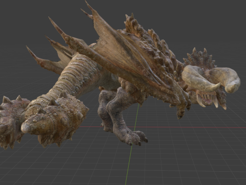 Diablos - Monster Hunter World 3Dモデル