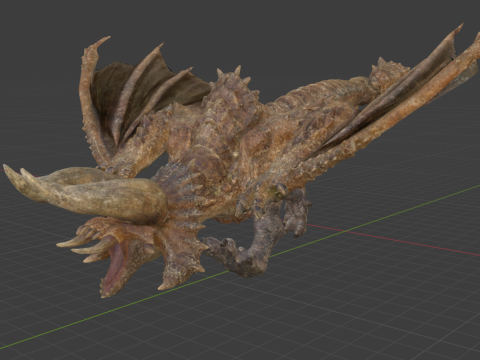 Diablos - Monster Hunter World 3Dモデル