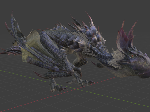Yan Garuga - Monster Hunter World 3Dモデル