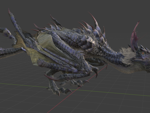 Yan Garuga - Monster Hunter World 3Dモデル