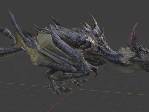 Yan Garuga - Monster Hunter World 3D Model