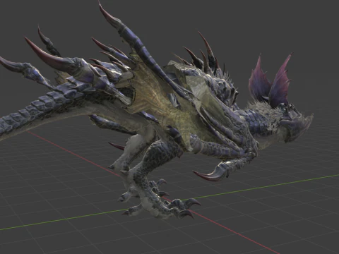 Yan Garuga - Monster Hunter World 3D Model