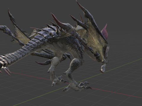 Yan Garuga - Monster Hunter World 3Dモデル