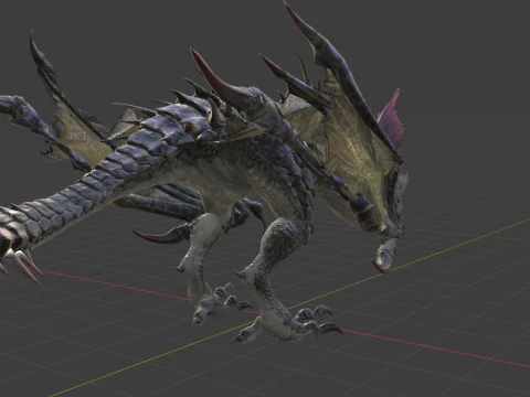 Yan Garuga - Monster Hunter World 3D Model