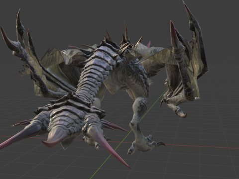 Yan Garuga - Monster Hunter World 3Dモデル