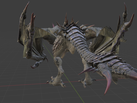 Yan Garuga - Monster Hunter World 3Dモデル