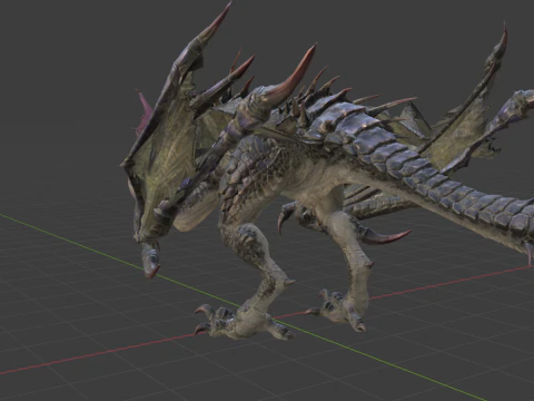 Yan Garuga - Monster Hunter World 3D Model