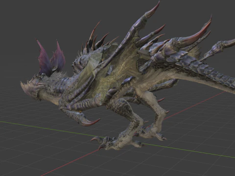 Yan Garuga - Monster Hunter World 3D Model