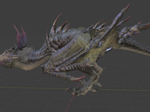 Yan Garuga - Monster Hunter World 3Dモデル