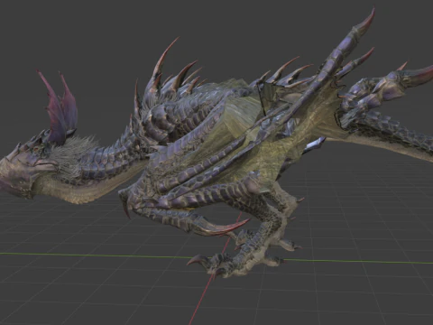 Yan Garuga - Monster Hunter World 3D Model