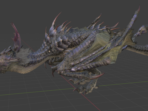 Yan Garuga - Monster Hunter World 3Dモデル