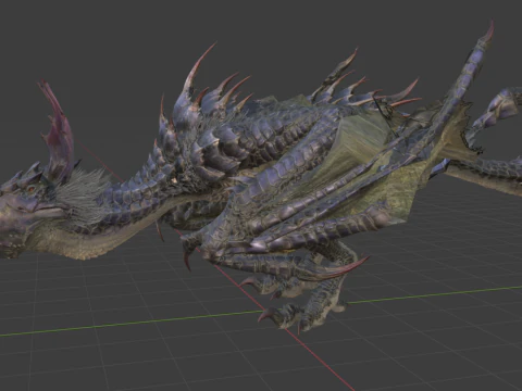 Yan Garuga - Monster Hunter World 3D Model