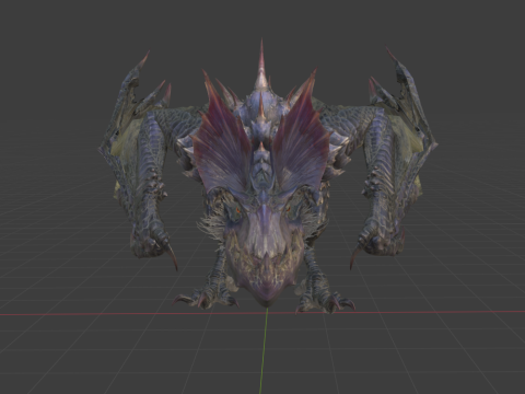 Yan Garuga - Monster Hunter World 3Dモデル
