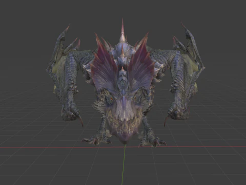 Yan Garuga - Monster Hunter World 3D Model