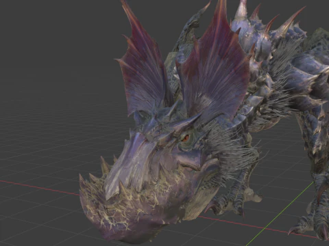 Yan Garuga - Monster Hunter World 3D Model
