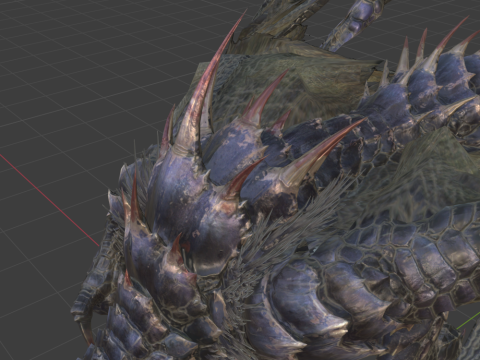 Yan Garuga - Monster Hunter World 3Dモデル