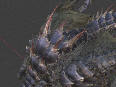 Yan Garuga - Monster Hunter World 3D Model