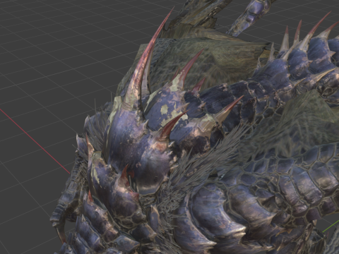 Yan Garuga - Monster Hunter World 3Dモデル