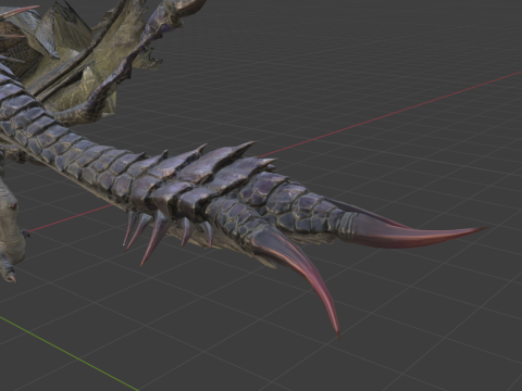 Yan Garuga - Monster Hunter World 3Dモデル