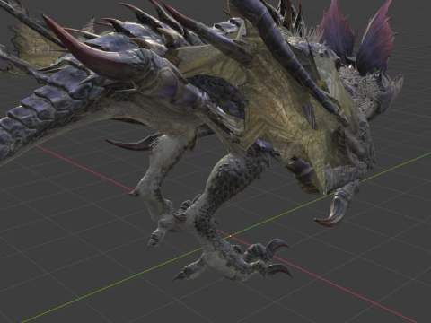Yan Garuga - Monster Hunter World 3D Model
