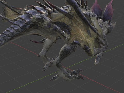Yan Garuga - Monster Hunter World 3D Model