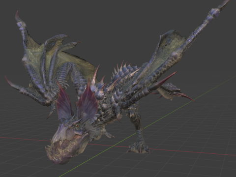 Yan Garuga - Monster Hunter World 3Dモデル
