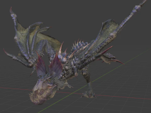 Yan Garuga - Monster Hunter World 3D Model
