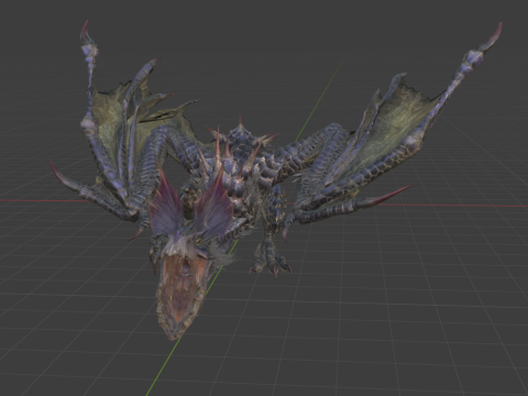 Yan Garuga - Monster Hunter World 3Dモデル