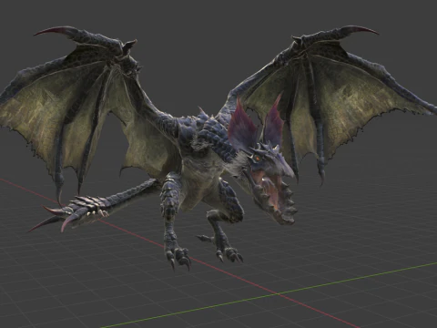 Yan Garuga - Monster Hunter World 3D Model