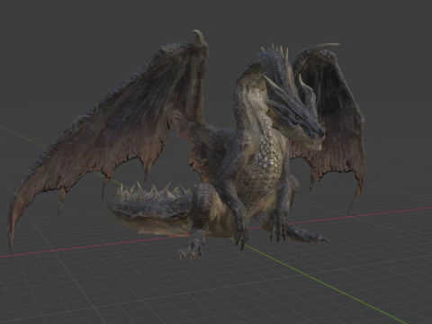 Fatalis - Monster Hunter World 3D Model