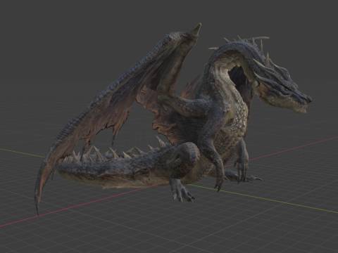 Fatalis - Monster Hunter World 3D Model