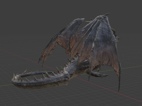 Fatalis - Monster Hunter World 3D Model