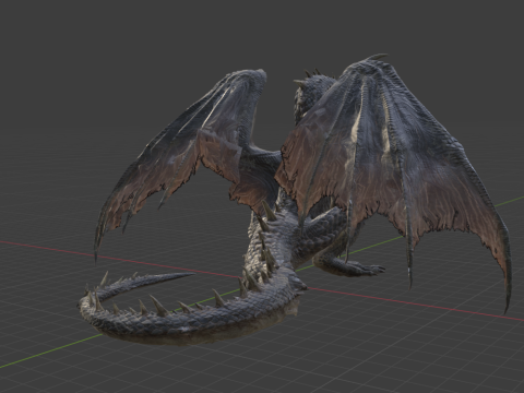 Fatalis - Monster Hunter World 3D Model