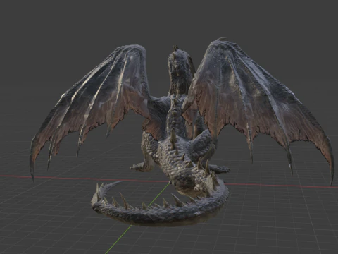 Fatalis - Monster Hunter World 3D Model