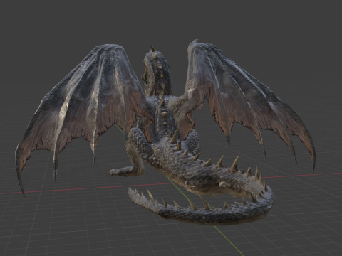 Fatalis - Monster Hunter World 3D Model