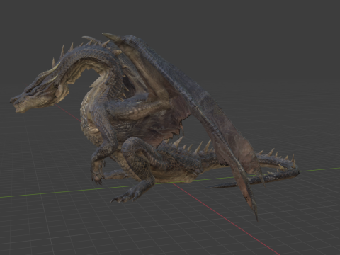 Fatalis - Monster Hunter World 3D Model