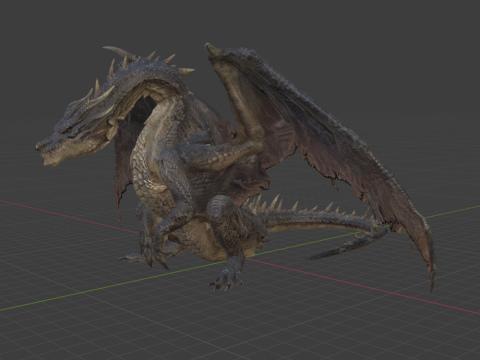 Fatalis - Monster Hunter World 3D Model