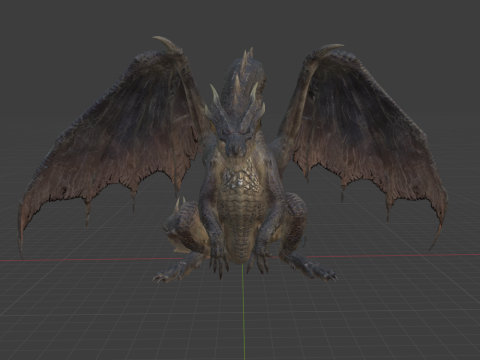 Fatalis - Monster Hunter World 3D Model