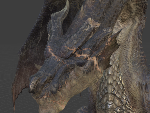 Fatalis - Monster Hunter World 3D Model