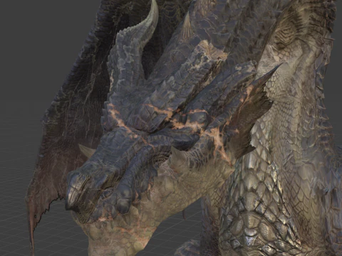 Fatalis - Monster Hunter World 3D Model