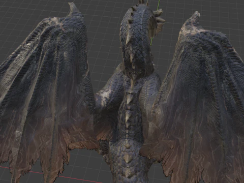 Fatalis - Monster Hunter World 3D Model