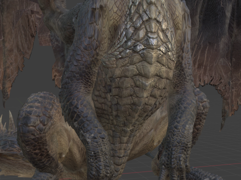 Fatalis - Monster Hunter World 3D Model