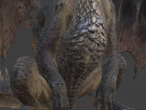 Fatalis - Monster Hunter World 3D Model